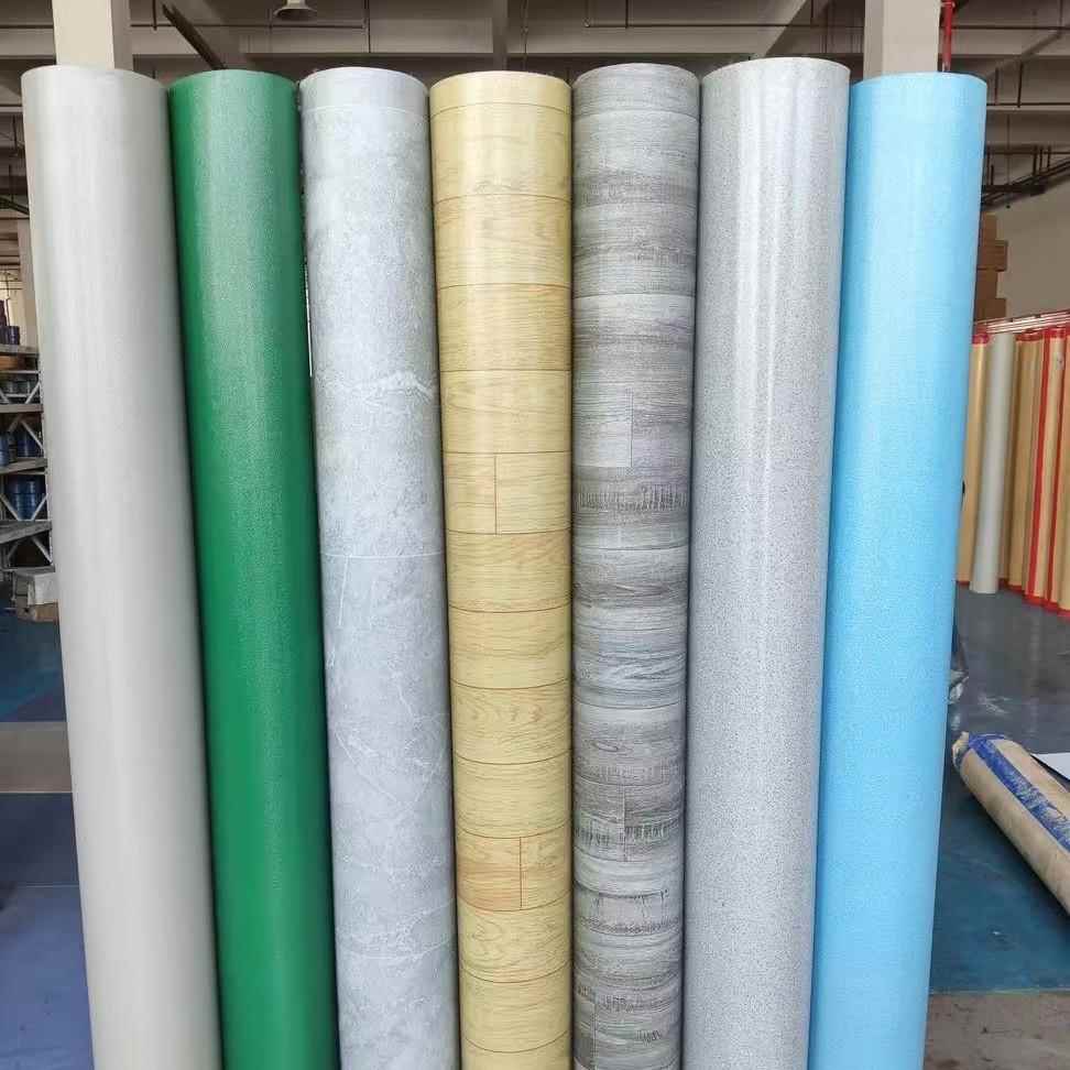 pvc工程革地板革工地办公加厚耐磨防水防滑家用店铺用塑胶卷材