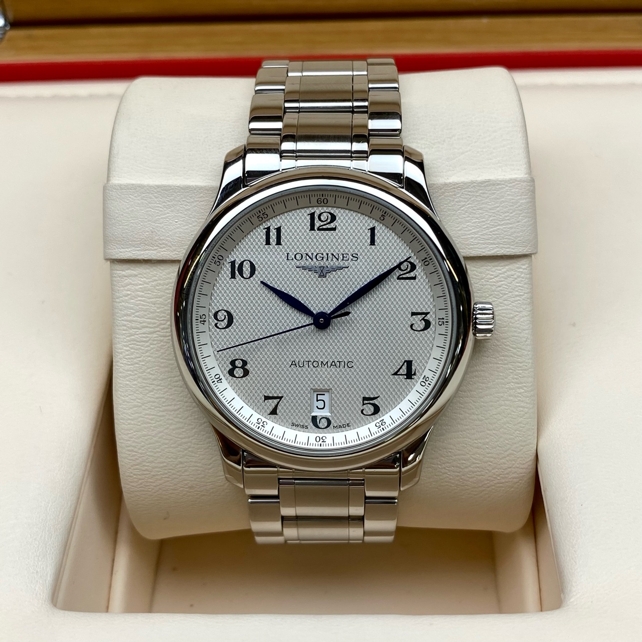 爆款9.8新浪琴名匠系列钢自动机械手表38.5MM男表L2.628.4.78.6