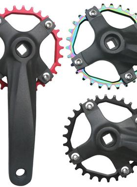 山地车曲柄牙盘公路车104BCD齿盘自行车非一体单车30T盘片152mm