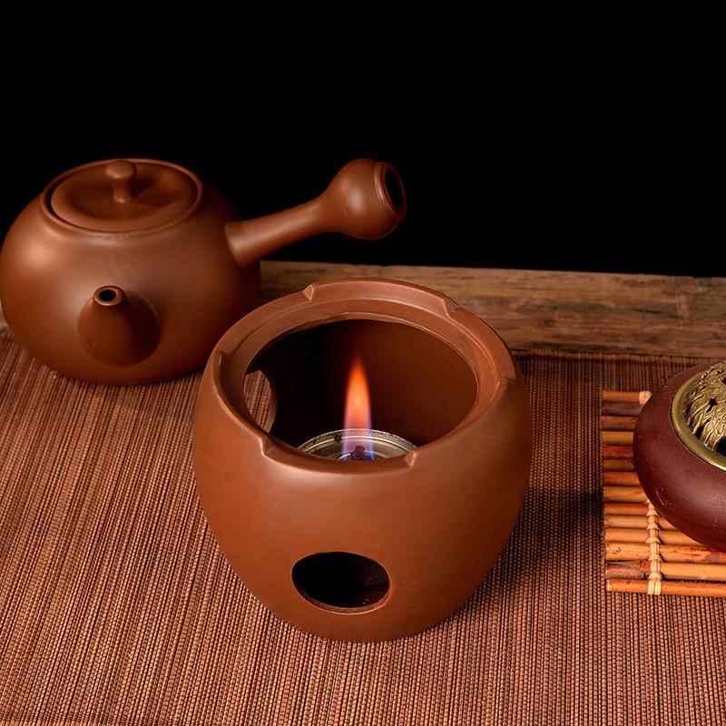 紫砂烧水壶酒精炉煮茶器室内小火炉茶炉套装野外酒精灯炭火煮茶壶