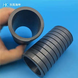 耐磨碳化硅管套定做 耐高温碳化硅陶瓷制品加工 无压烧结碳化硅管
