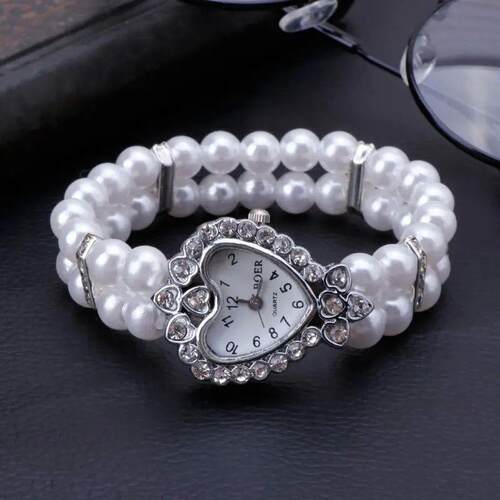 Fashion Women Watch Clock Women Casual Wristwatches Pearl Be