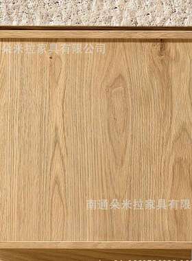 RH美式实木边几高端豪华客厅置物小桌子桌面采用洞洞石设计