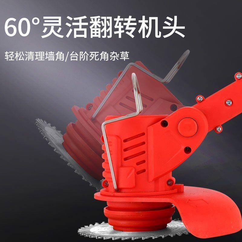 国口无刷电动割草德机家用多功能充除草机锂电电大功WBW率锄进草