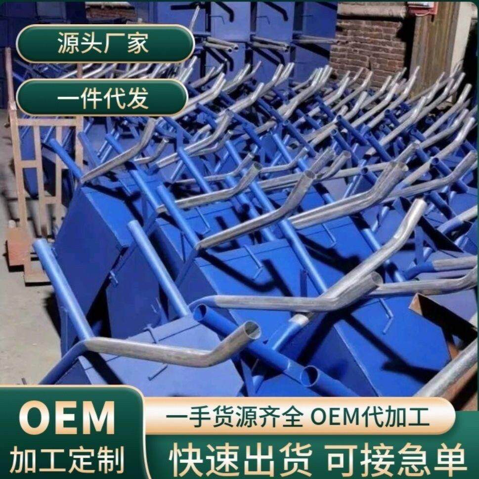 灰斗车家用翻斗车手动灰斗车手动推灰车建筑工地两轮灰斗车带轮