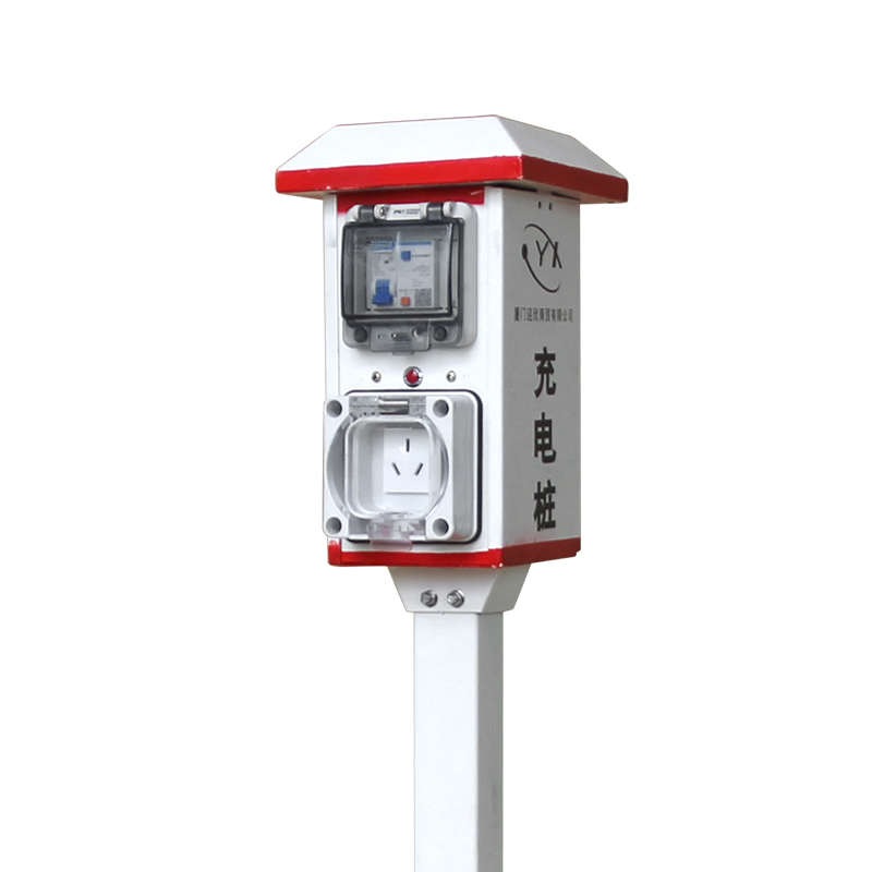 10A双面户外防水扫码立柱式充电桩家用电动车电动汽车防雨保护罩