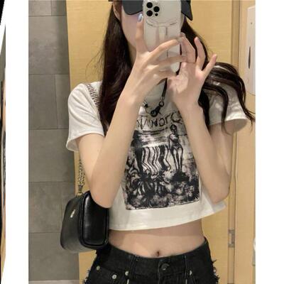 Crop Top Women Black Casual Basic T Shirt Off Shoulder Cami