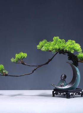 新中式创意花博瓶陶瓷家居书MH00265书桌架古装饰品工艺品禅意房