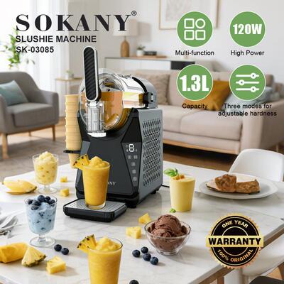 出口SOKANY03085冰沙机夏季饮品制冰机冰淇淋奶昔SLUSHIE MACHINE
