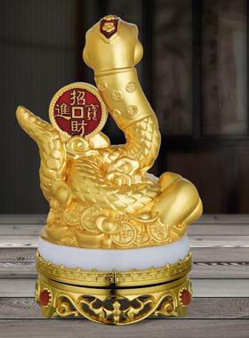 蛇年金蛇送福招财银行保险公司开门红生肖纪念礼品厂家摆件