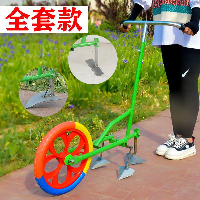小型耘锄手推式/除草机/松土机/翻土微耕旋耕开沟锄草/割草机家用