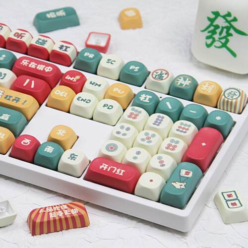 TK108发财麻将 机械键盘Gasket有线 线蓝牙客制化套件超静音麻将