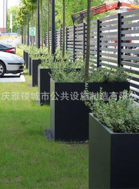 厂家直销户外简约花盆花箱景观花池市政街道组合花箱