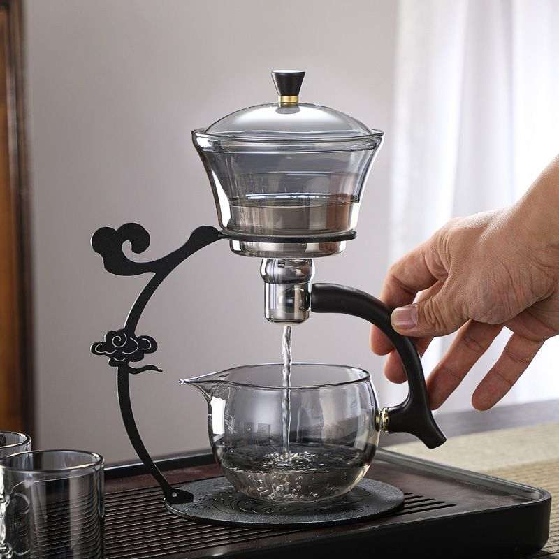 祥云新款懒人茶具全自动泡茶具家用功夫茶壶套装冲茶器玻璃茶壶