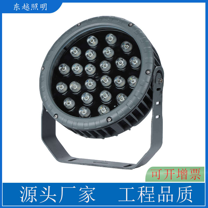 车轮投光灯轮胎灯户外景观射灯照树灯射树灯地插灯插泥灯12W七彩