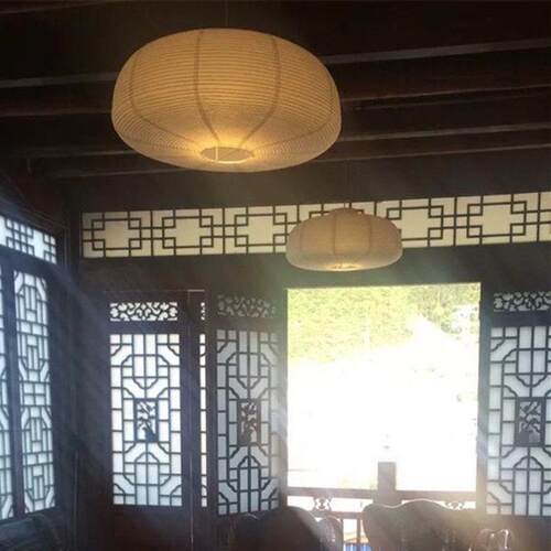 简约欧环保纸装灯笼LUP吊灯罩居客厅书房酒店家公寓北饰灯具