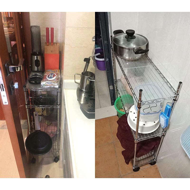 0WYV厨房缝隙置物架宽20/25/30cm夹缝收纳架窄缝小空间橱柜边墙角