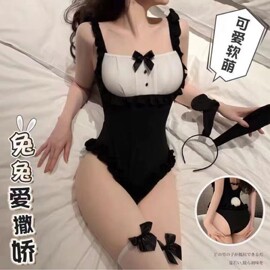 女仆cos服性感内衣清纯可爱纯欲套装黑丝cosplay女佣制服私密睡裙