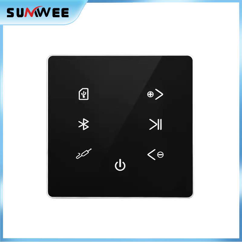 86型迷你蓝牙家庭背景音乐主机功放音乐面板播放器控制器吸顶音响