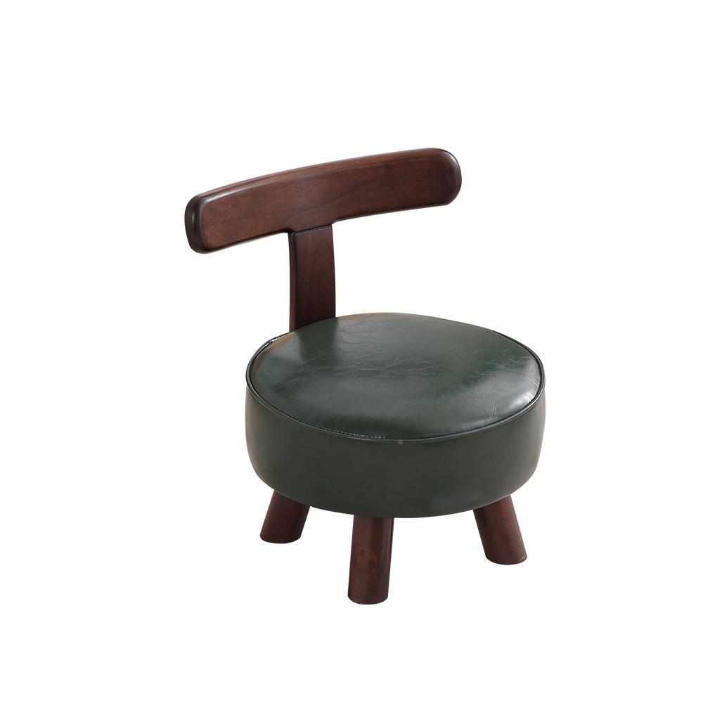 椅家用客厅靠背椅软椅小鞋凳子实木小椅子儿童门口木制面包包换