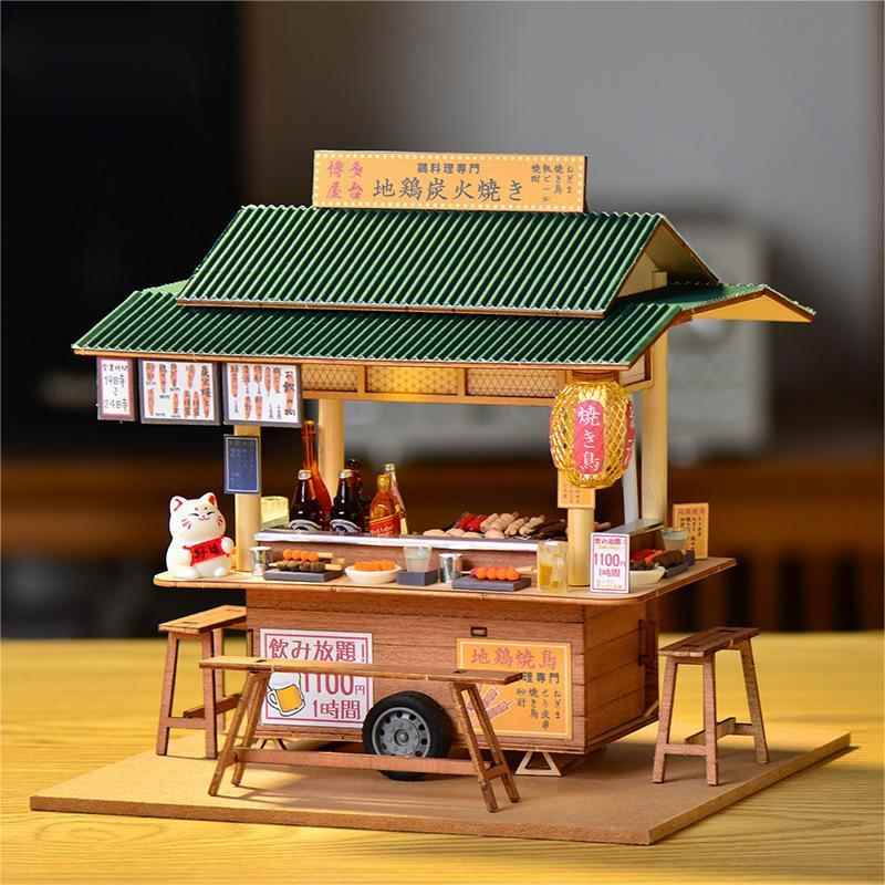 模型屋diy小屋烧鸟店微缩场景小屋手工diy礼物礼物女生实用高级感