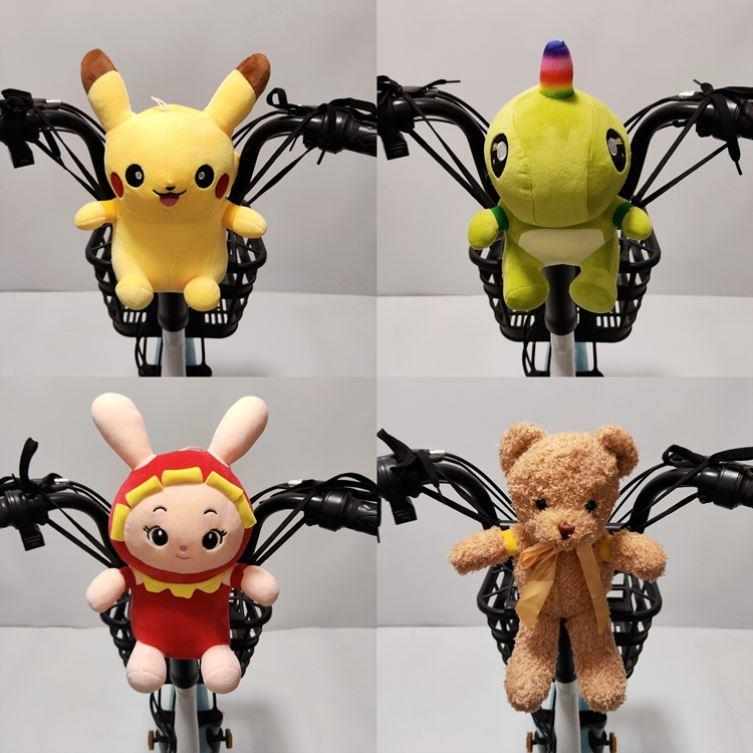 电车防碰头神器宝宝电动车儿童防护撞头护头枕玩偶公仔软包垫前置