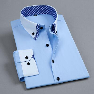 Stylish Classic Style Casual Long Sleeve Collared Button