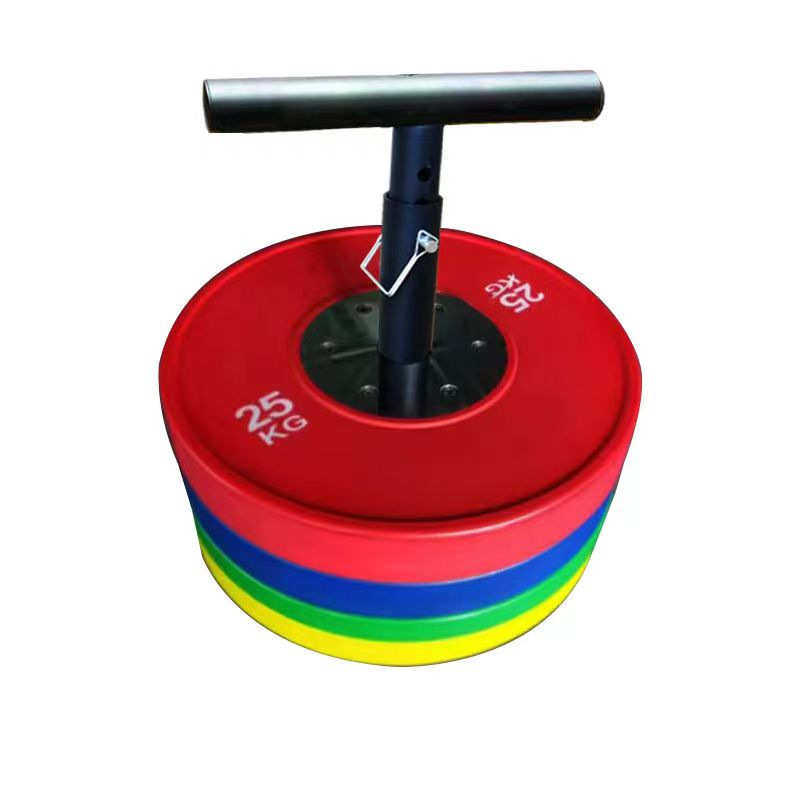 可调节T型壶铃把手 臀部训练器壶铃把手重量可调奥杆杠铃家用健身图片