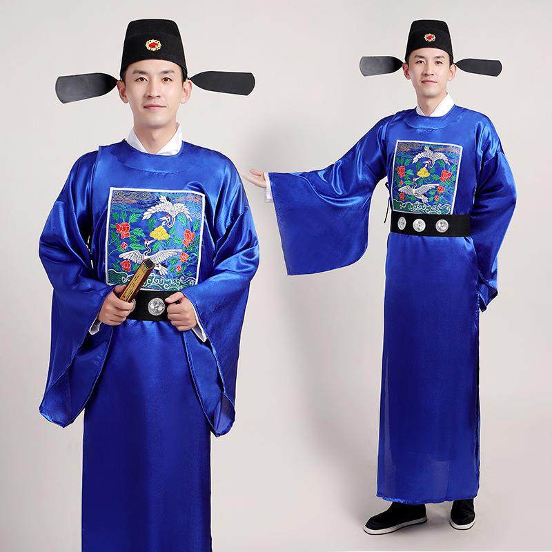 高档成人明朝官古代汉服圆袍大臣领文武百官唐朝县令县太爷影服视
