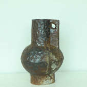 风粗寂风摆件花瓶装 饰陶瓶手工侘插花民ins陶瓷宿陶器复古