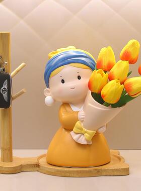 女孩新款卡通意乔迁MM9083-2喜摆件乔迁礼物创客之品厅电视柜家居