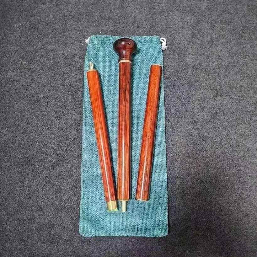 犀牛角紫檀木质拐杖圆头防滑拐棍手杖文明棍登山手杖轻便防滑