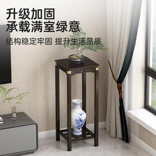 阳台花架厅用大花卉置物架室摆内粗楠竹花加ZHJ3729盆架绿萝 中式
