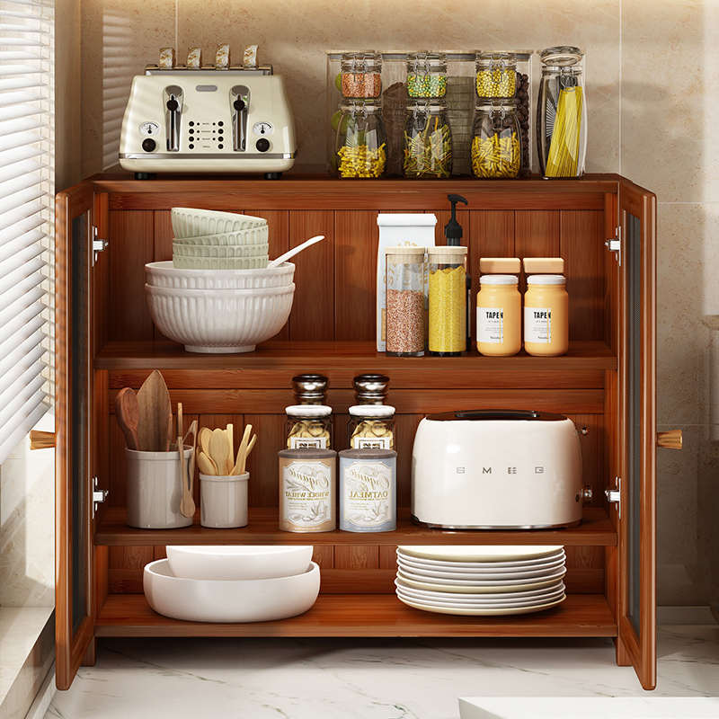 碗柜家用厨房台面透气纱窗菜柜农村放剩菜剩饭橱柜多层收纳置物架