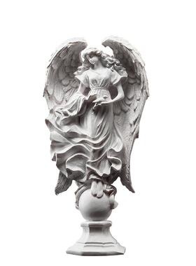 复古风祈祷天使摆件家居装饰物品树脂客厅书柜摆设工艺品雕像摆件