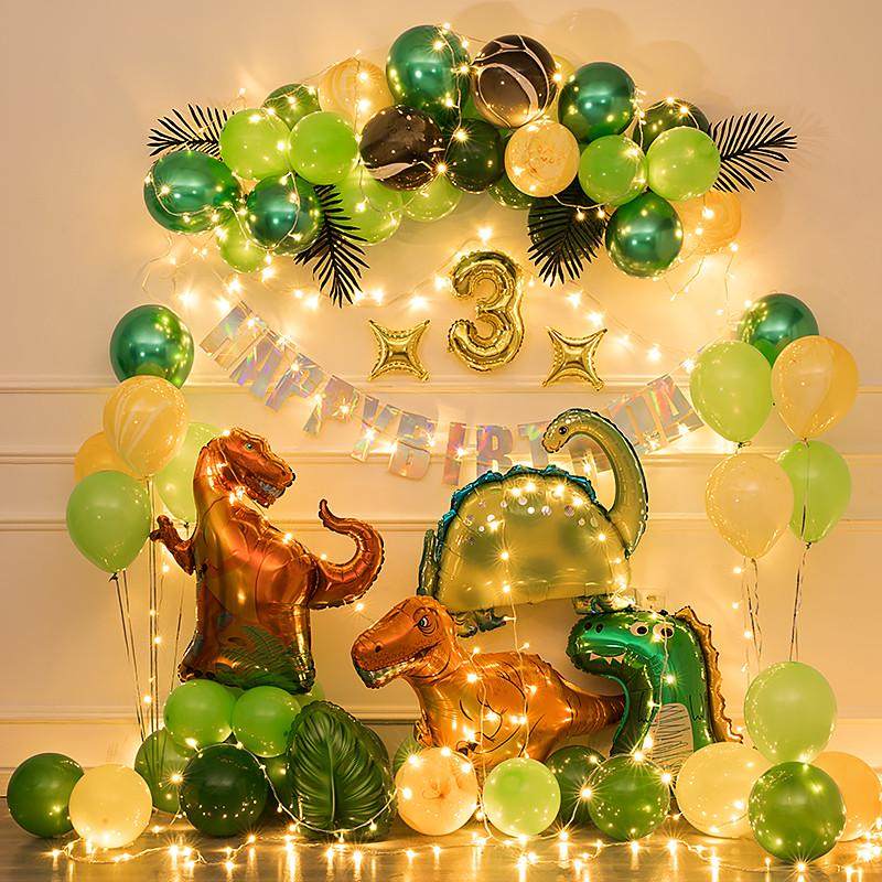恐龙主题周岁生日装饰派对场景背景墙布置用品儿童宝宝气球男泓纳,节庆用品/礼品,气球,淘宝优惠券,粉丝福利购,淘宝优惠卷