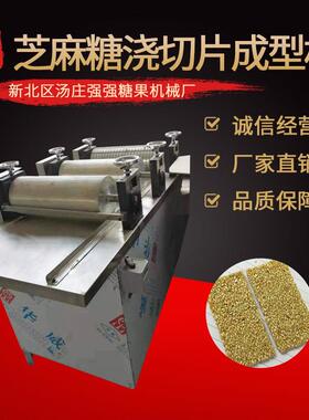 常州供应芝麻糖浇切片成型机 麻片糖机糖果休闲食品加工机械厂家