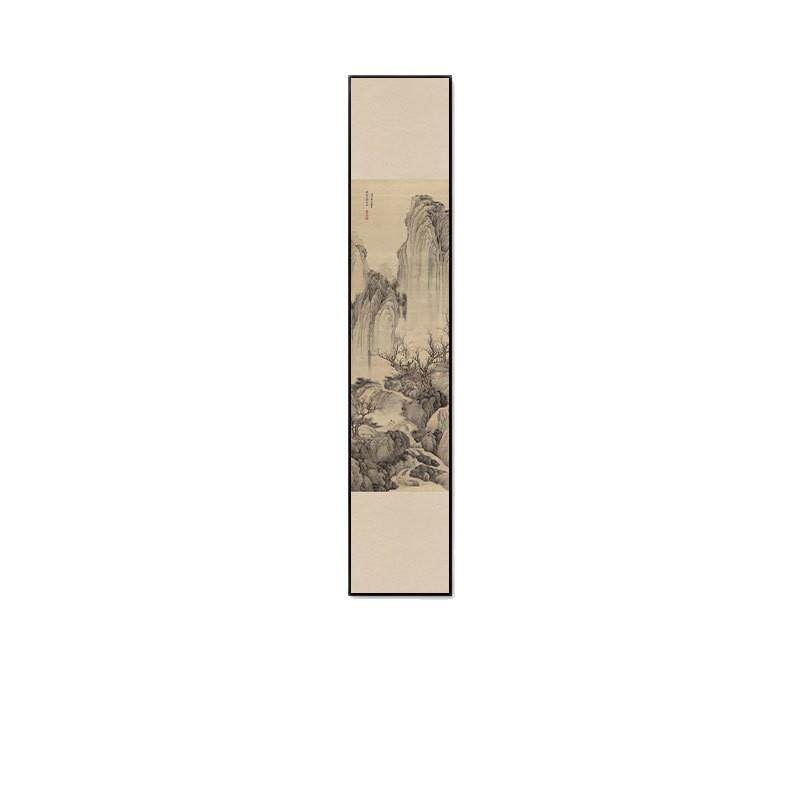 宋美学挂画新中式客厅玄关装饰画茶室书房山水画背景墙壁画
