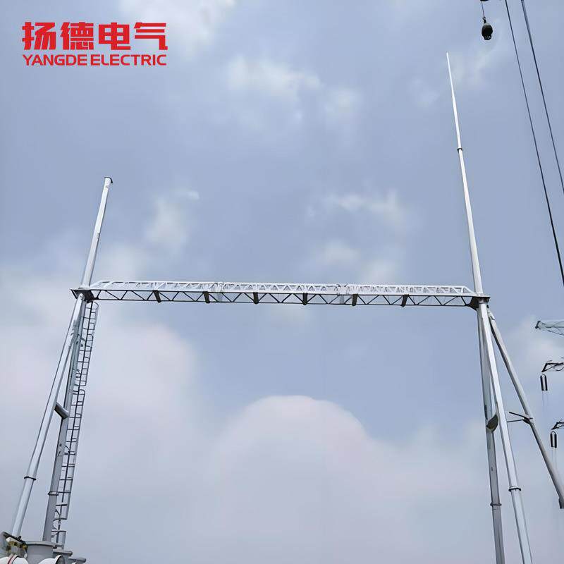 电力构架钢构进出线架构塔变电站热镀锌支架厂家独立避雷针构架