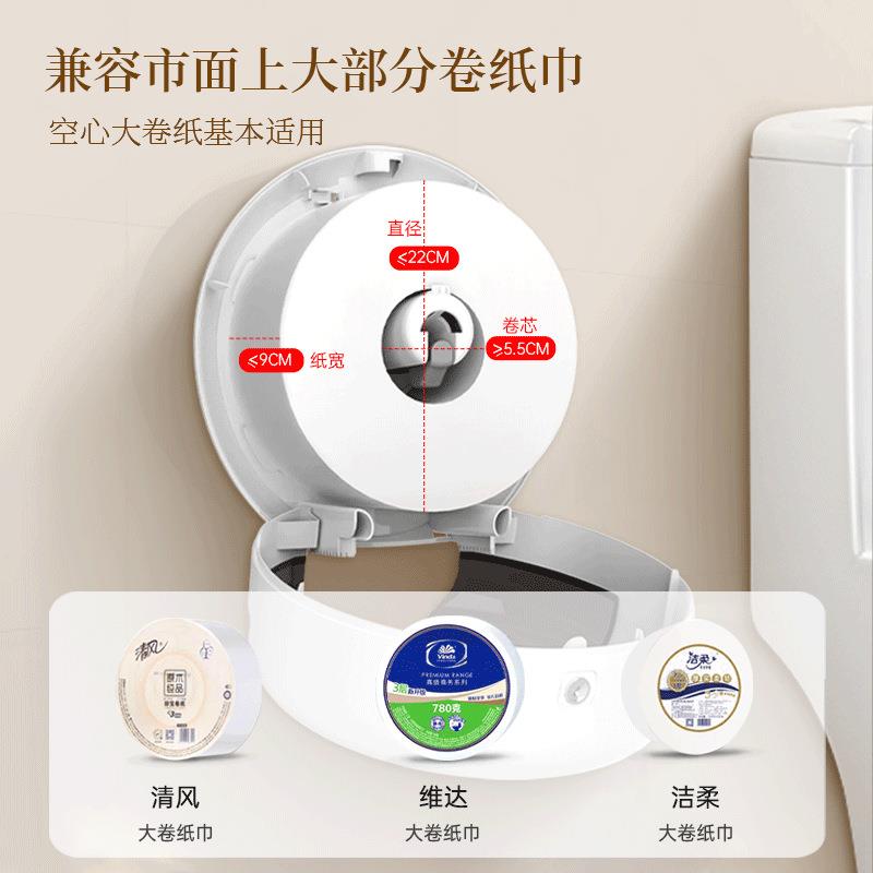 酒店盒壁纸挂式卫生间大卷纸盒盘51020纸厕所卷纸筒免打孔大厕纸