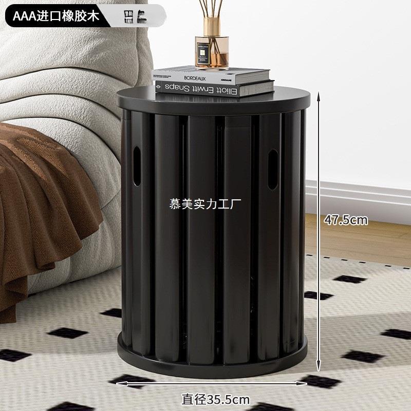 可叠放凳现代吃饭子登餐158凳原木新中式实木凳桌子茶几家圆用