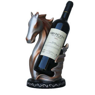 创意骏马红酒架摆件客厅电视柜餐厅酒柜装饰品葡萄酒架子新房装饰