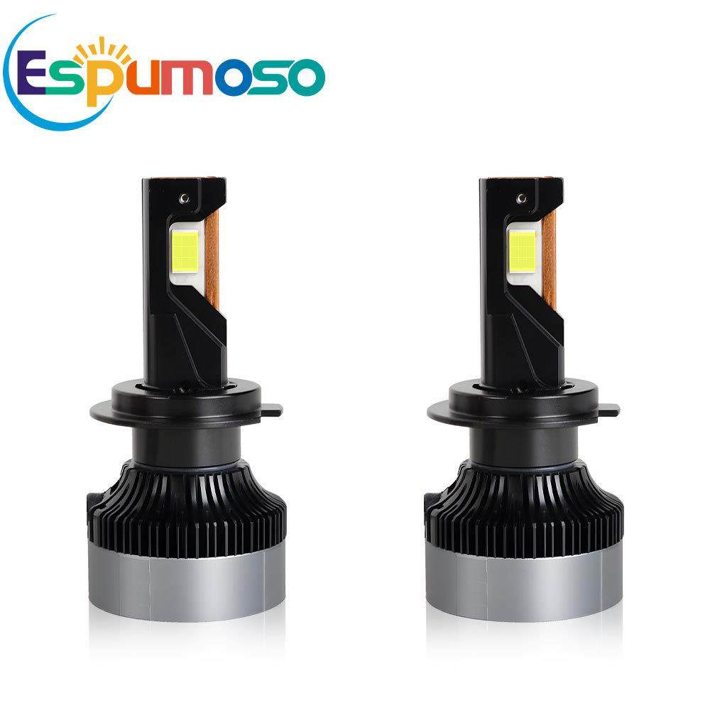 源头厂家私模 汽车led大灯三铜管大功率改装h7 h4远近光一体车灯