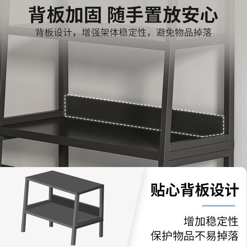 梯置物架厕所收纳架子G15落地多层家用阳台示简易铁艺形书架厅客