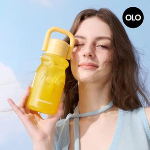 HOLOHOLO小奶杯夏季高颜值塑料杯透明吸管杯学生时尚便携户外新款