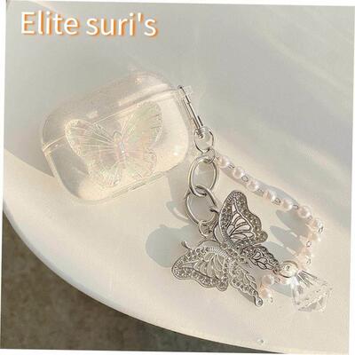 3D Cute Butterfly Funda for Airpods Pro Case Soft Clear Earp