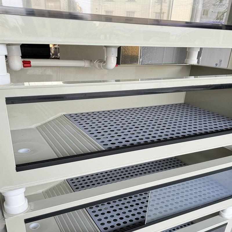 半水陆龟黄缘生态龟池家用PP龟箱养殖箱龟箱亚克力透明推拉门龟缸