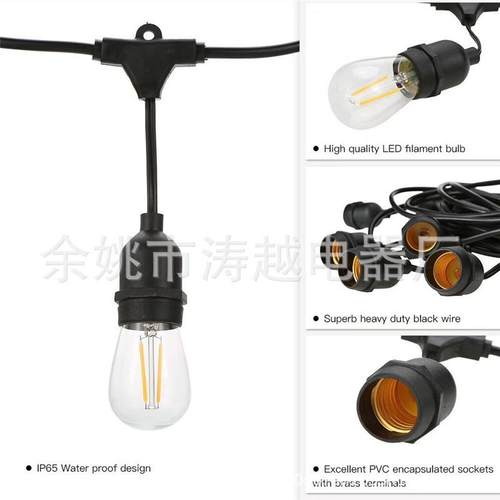 厂家现货太阳能灯串线户外庭院防水LED灯室内卧室温馨装饰灯串