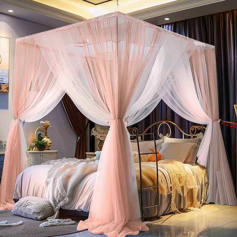 落地蚊帐开威索家纺免安装204新款家用门卧室公三主2风双层加密加