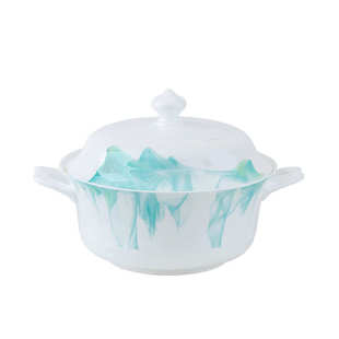 高温釉下彩碗碟套装家用现代简约景德镇陶瓷餐具乔迁送礼碗盘组合